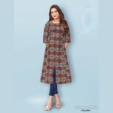 Pure Cotton A Line Flared Kurti DJ3004